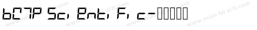 BW7p Scientific字体转换